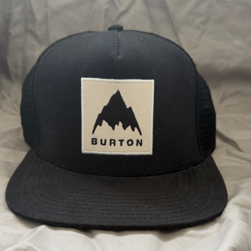Burton Black Cap with Mountain Patch